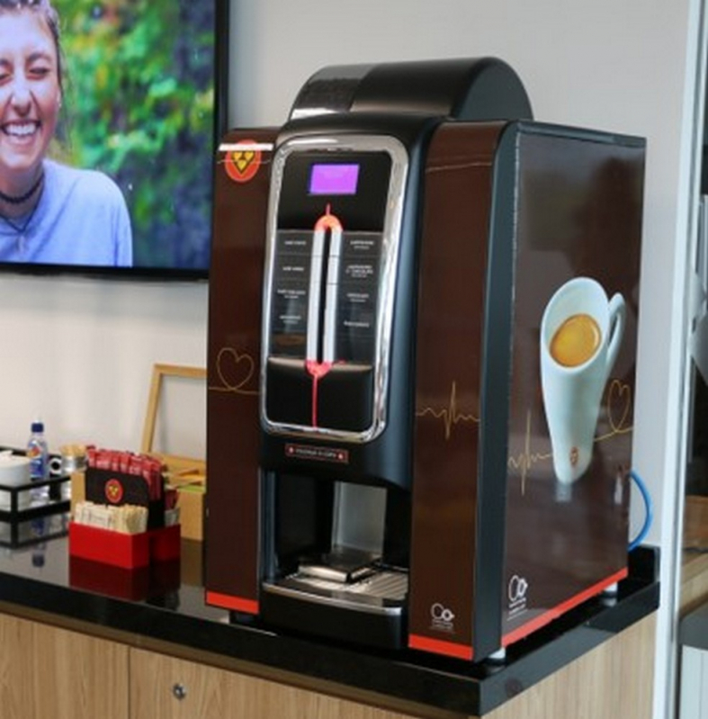 Máquina Vending Café Expresso Capuccino Chocolate Quente Duque de Caxias - Máquina de Chocolate Quente Cremoso