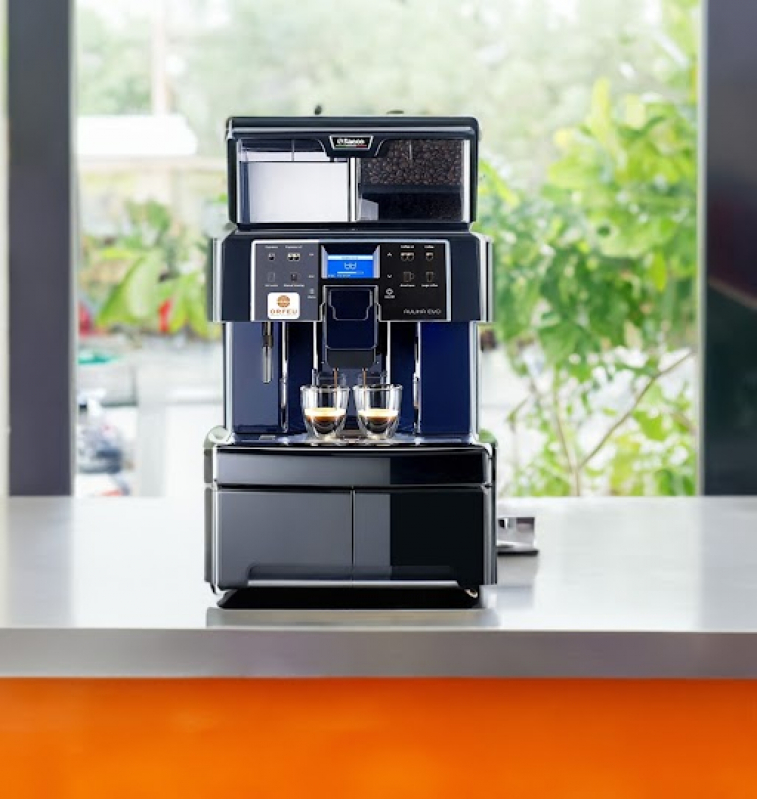 Máquinas de Café Automáticas Orfeu para Alugar Ponte Grande - Cafeteira Orfeu Espresso